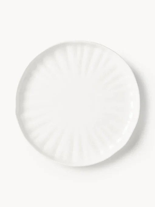 Vajillas Completas|Menaje De Mesa>Westwing Collection Vajilla de porcelana con relieves Sali, 4 comensales (12 pzas.) Blanco