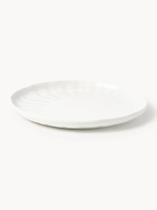 Vajillas Completas|Menaje De Mesa>Westwing Collection Vajilla de porcelana con relieves Sali, 4 comensales (12 pzas.) Blanco
