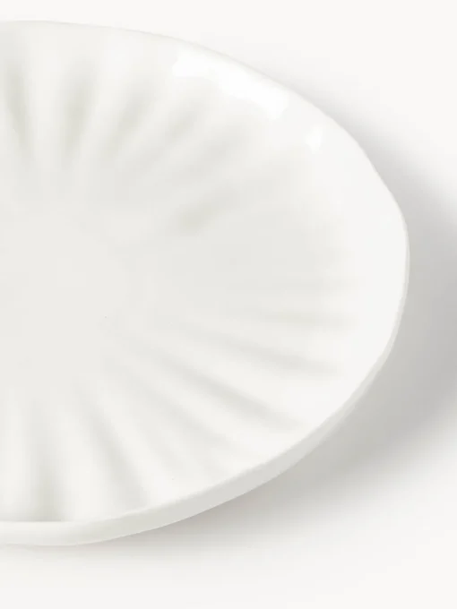 Vajillas Completas|Menaje De Mesa>Westwing Collection Vajilla de porcelana con relieves Sali, 4 comensales (12 pzas.) Blanco
