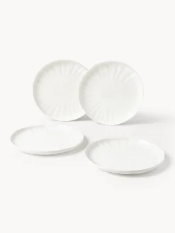 Vajillas Completas|Menaje De Mesa></noscript>Westwing Collection Vajilla de porcelana con relieves Sali, 4 comensales (12 pzas.) Blanco