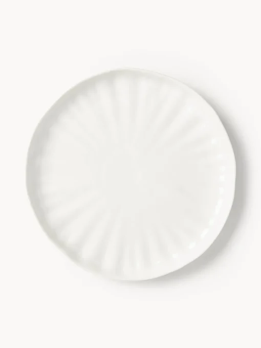 Vajillas Completas|Menaje De Mesa>Westwing Collection Vajilla de porcelana con relieves Sali, 4 comensales (12 pzas.) Blanco