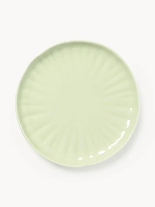 Vajillas Completas|Menaje De Mesa>Westwing Collection Vajilla de porcelana con relieves Sali, 4 comensales (12 pzas.) Verde claro