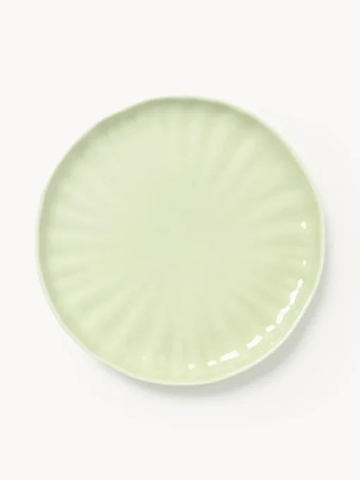 Vajillas Completas|Menaje De Mesa>Westwing Collection Vajilla de porcelana con relieves Sali, 4 comensales (12 pzas.) Verde claro