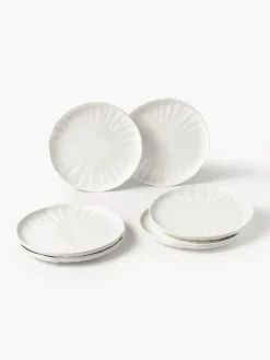 Vajillas Completas|Menaje De Mesa></noscript>Westwing Collection Vajilla de porcelana con relieves Sali, 6 comensales (30 pzas.) Blanco