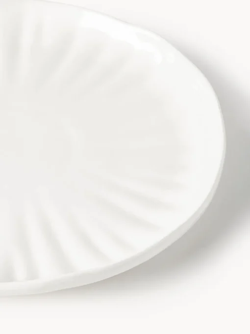 Vajillas Completas|Menaje De Mesa>Westwing Collection Vajilla de porcelana con relieves Sali, 6 comensales (30 pzas.) Blanco