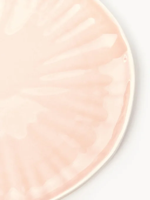 Vajillas Completas|Menaje De Mesa>Westwing Collection Vajilla de porcelana con relieves Sali, 4 comensales (12 pzas.) Rosa claro