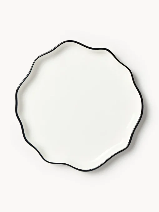 Vajillas Completas|Menaje De Mesa>Westwing Collection Vajilla de porcelana con volantes Bia, 4 comensales, 12 pzas.