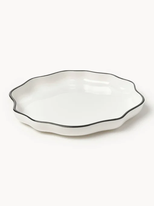 Vajillas Completas|Menaje De Mesa>Westwing Collection Vajilla de porcelana con volantes Bia, 4 comensales, 12 pzas.