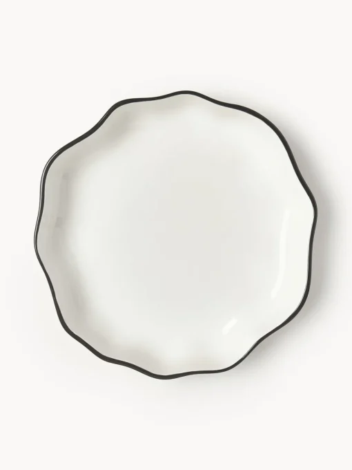 Vajillas Completas|Menaje De Mesa>Westwing Collection Vajilla de porcelana con volantes Bia, 4 comensales, 12 pzas.