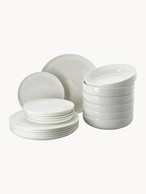 Vajillas Completas|Menaje De Mesa>Rosenthal Vajilla de porcelana Fine Bone China Jade Lift, 6 comensales (18 pzas.)