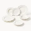 Vajillas Completas|Menaje De Mesa>Westwing Collection Vajilla de porcelana Grace, 4 personas (12 pzas.)