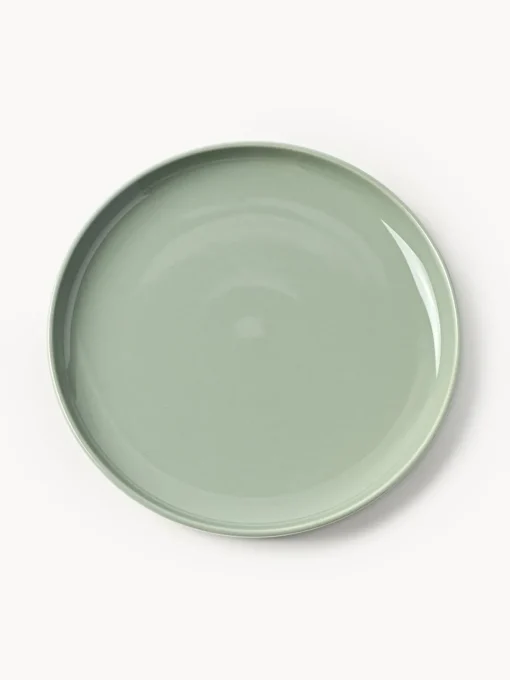 Vajillas Completas|Menaje De Mesa>Westwing Collection Vajilla de porcelana Nessa, 4 comensales (12 pzas.) Verde salvia brillante