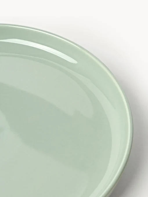 Vajillas Completas|Menaje De Mesa>Westwing Collection Vajilla de porcelana Nessa, 4 comensales (12 pzas.) Verde salvia brillante