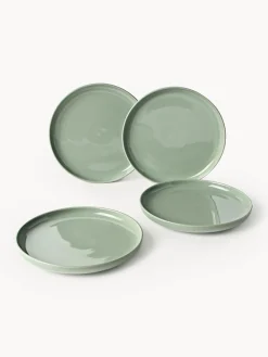 Vajillas Completas|Menaje De Mesa></noscript>Westwing Collection Vajilla de porcelana Nessa, 4 comensales (12 pzas.) Verde salvia brillante