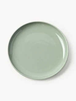 Vajillas Completas|Menaje De Mesa></noscript>Westwing Collection Vajilla de porcelana Nessa, 4 comensales (12 pzas.) Verde salvia brillante