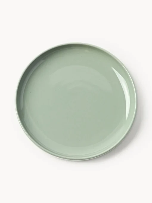 Vajillas Completas|Menaje De Mesa>Westwing Collection Vajilla de porcelana Nessa, 4 comensales (12 pzas.) Verde salvia brillante
