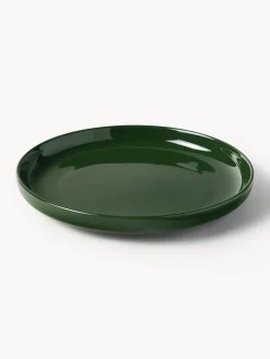 Vajillas Completas|Menaje De Mesa></noscript>Westwing Collection Vajilla de porcelana Nessa, 4 comensales (12 pzas.) Verde oscuro brillante
