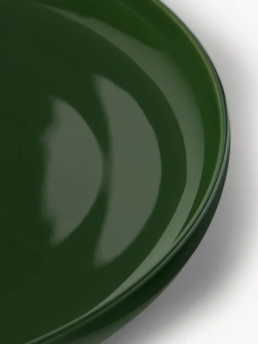 Vajillas Completas|Menaje De Mesa>Westwing Collection Vajilla de porcelana Nessa, 4 comensales (12 pzas.) Verde oscuro brillante