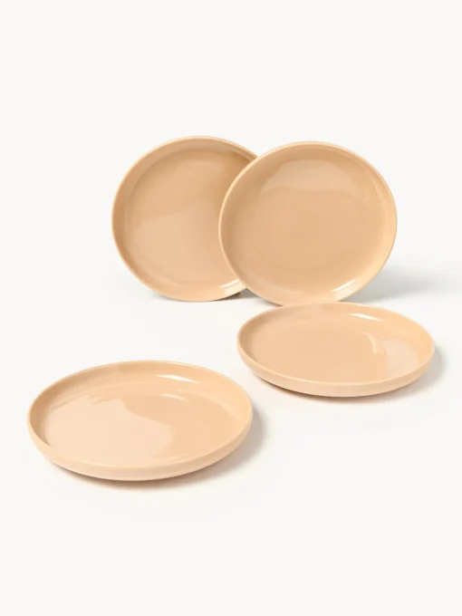 Vajillas Completas|Menaje De Mesa>Westwing Collection Vajilla de porcelana Nessa, 4 comensales (12 pzas.) Melocotón brillante