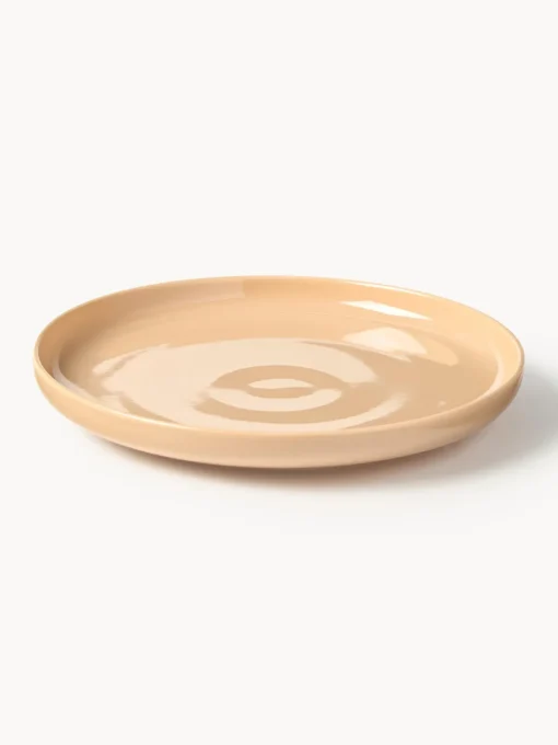 Vajillas Completas|Menaje De Mesa>Westwing Collection Vajilla de porcelana Nessa, 4 comensales (12 pzas.) Melocotón brillante