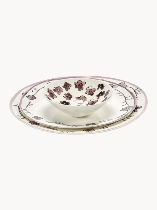 New Vajilla Midnight Flowers, 2 comensales (6 pzas.) Vajillas Completas|Menaje De Mesa