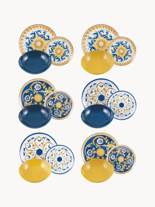 Vajillas Completas|Menaje De Mesa>Villa D'Este Home Tivoli Vajilla Sicilia, 6 comensales (18 pzas.)