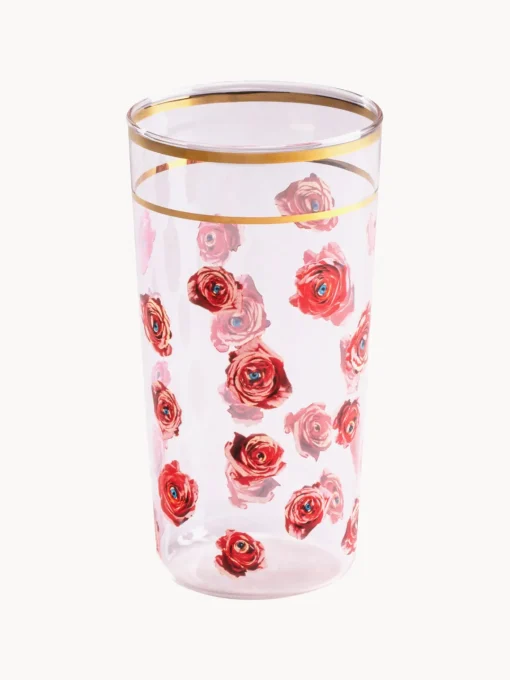 Vasos|Vajillas Completas>SELETTI Vaso de agua Roses