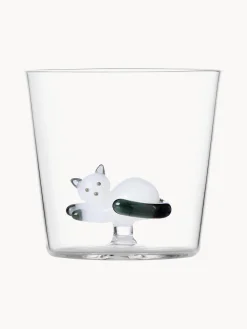 Discount Vaso tumbler gato blanco con cola de humo Vasos|Vajillas Completas