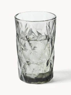 Copas De Cóctel|Vajillas Completas>Westwing Collection Vasos altos con relieves Colorado, 4 uds. Gris
