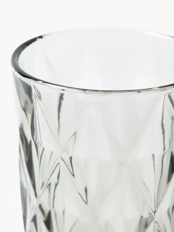 Copas De Cóctel|Vajillas Completas></noscript>Westwing Collection Vasos altos con relieves Colorado, 4 uds. Gris