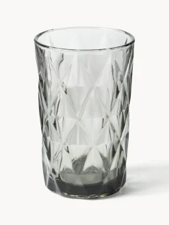 Copas De Cóctel|Vajillas Completas></noscript>Westwing Collection Vasos altos con relieves Colorado, 4 uds. Gris