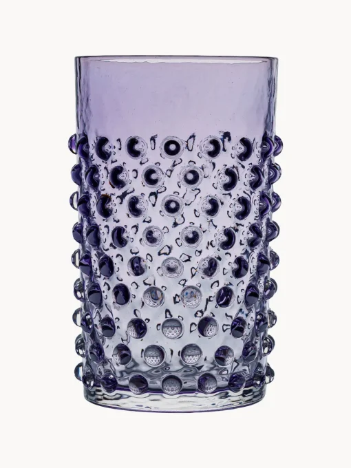 Discount Vasos altos soplados artesanalmente Hobnail (6 uds.) Vajillas Completas|Menaje De Mesa