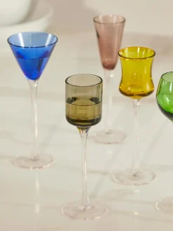 New Vasos chupito soplados Lyngby, 6 uds. Copas De Cóctel|Vajillas Completas