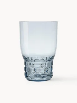 Vasos|Vajillas Completas>Kartell Vasos con relieves Jellies, 4 uds. Azul claro transparente