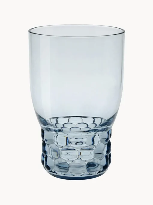 Vasos|Vajillas Completas>Kartell Vasos con relieves Jellies, 4 uds. Azul claro transparente
