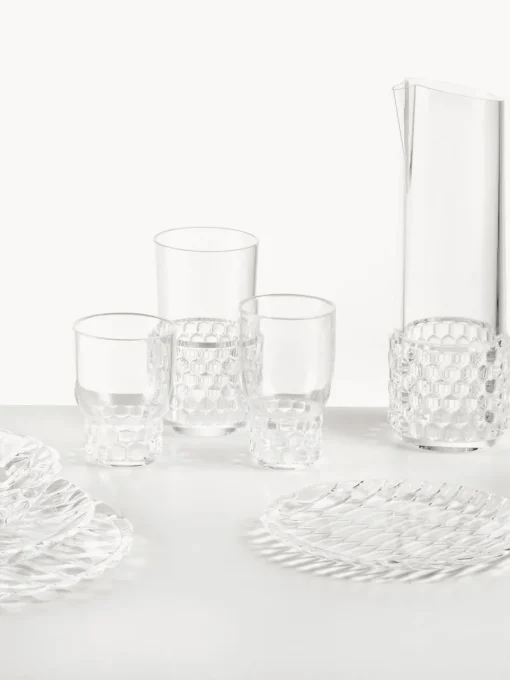 Vasos|Vajillas Completas>Kartell Vasos con relieves Jellies, 4 uds. Transparente