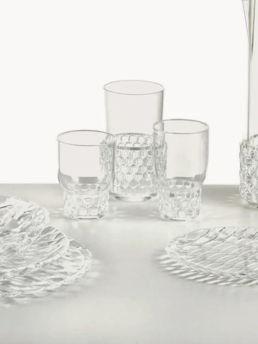 Vasos|Vajillas Completas>Kartell Vasos con relieves Jellies, 4 uds. Transparente