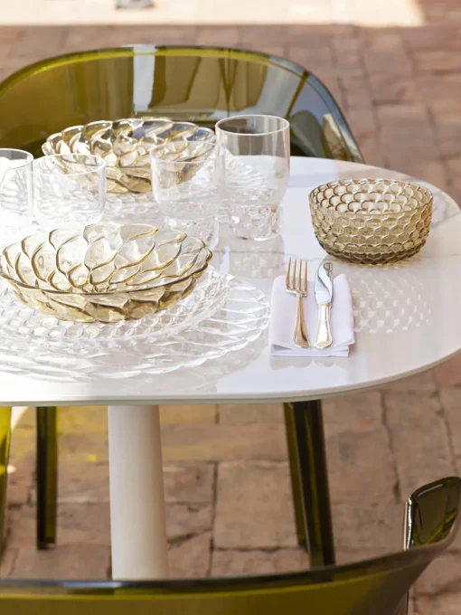 Vasos|Vajillas Completas>Kartell Vasos con relieves Jellies, 4 uds. Transparente