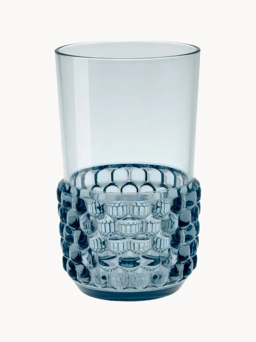 Vasos|Vajillas Completas>Kartell Vasos con relieves Jellies, 4 uds. Azul claro