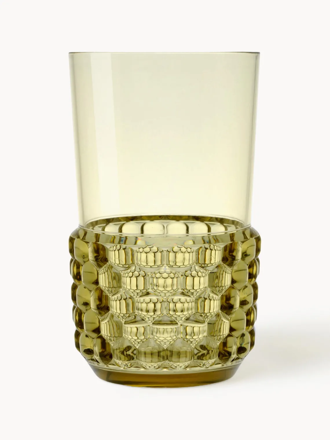 Vasos|Vajillas Completas>Kartell Vasos con relieves Jellies, 4 uds. Verde oliva