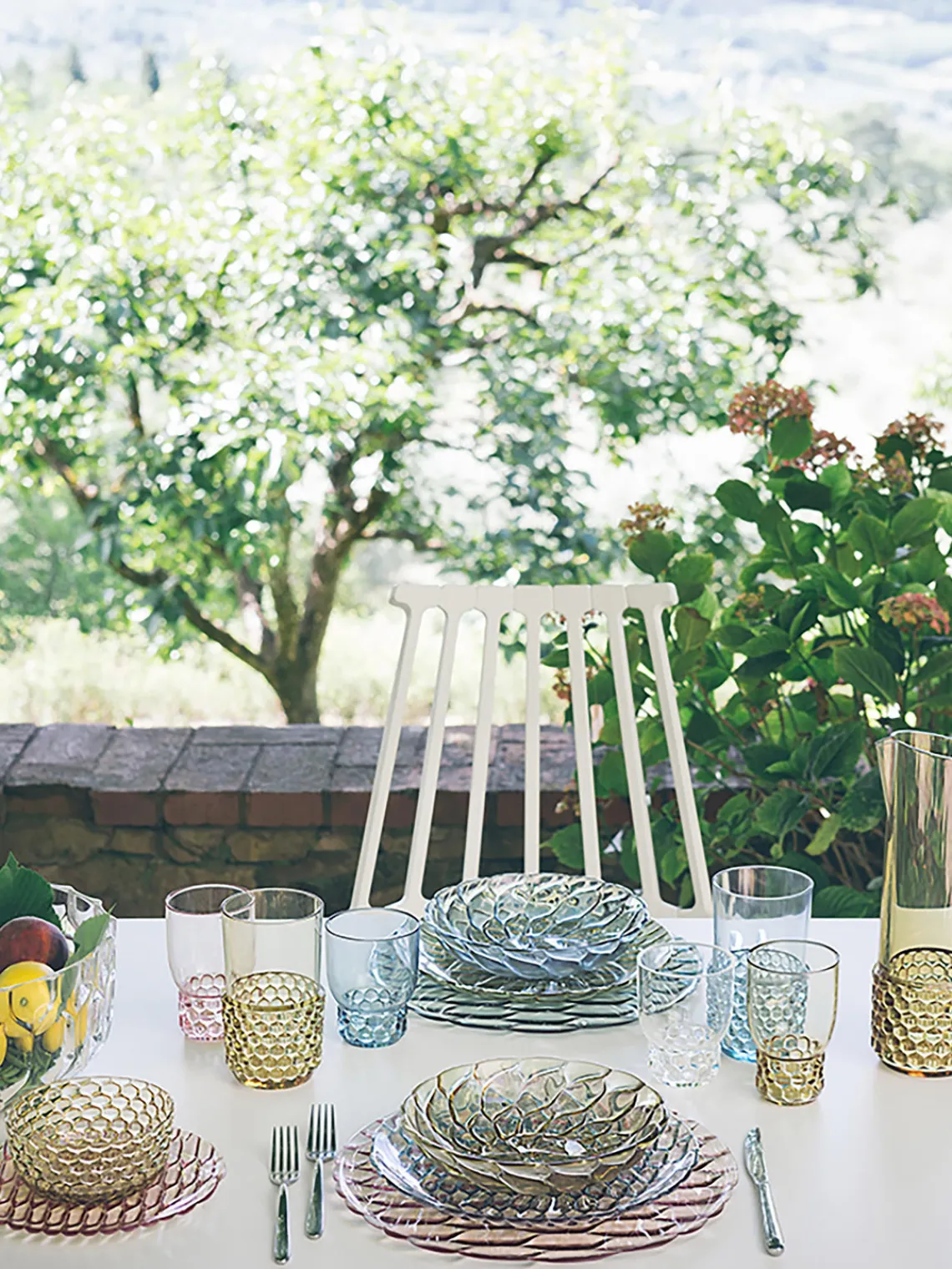 Vasos|Vajillas Completas>Kartell Vasos con relieves Jellies, 4 uds. Verde oliva