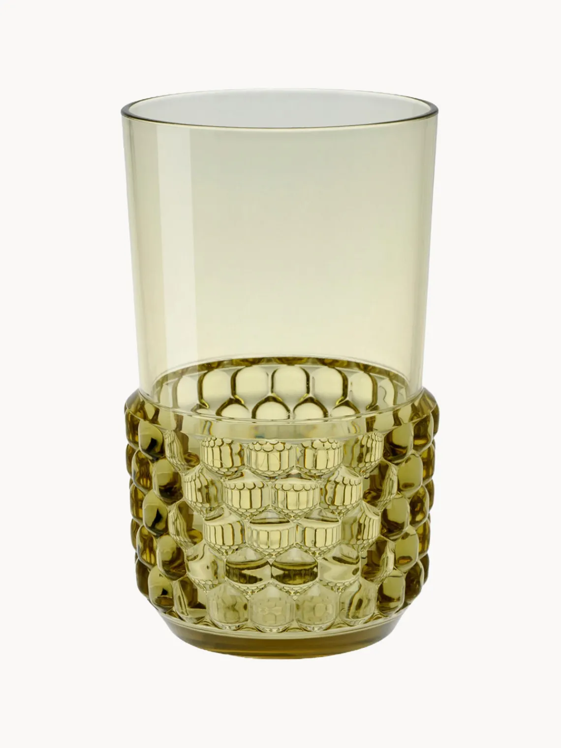 Vasos|Vajillas Completas>Kartell Vasos con relieves Jellies, 4 uds. Verde oliva