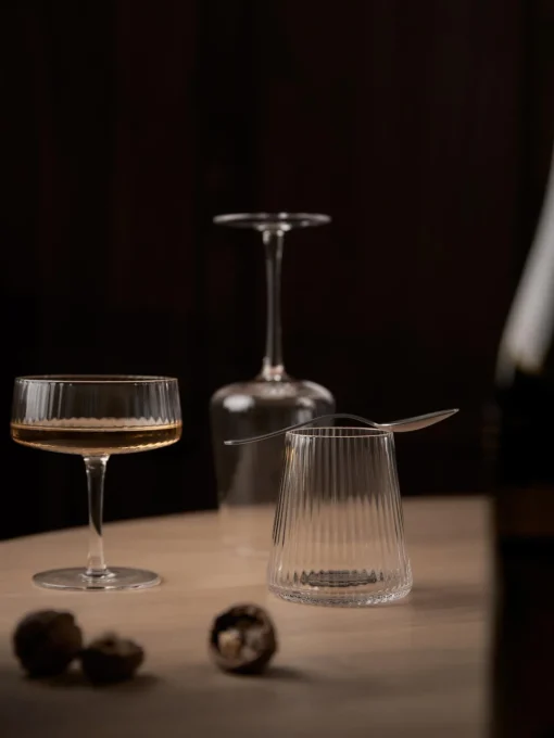 Vasos|Vajillas Completas>Westwing Collection Vasos de agua artesanales con relieves Cami, 4 uds.