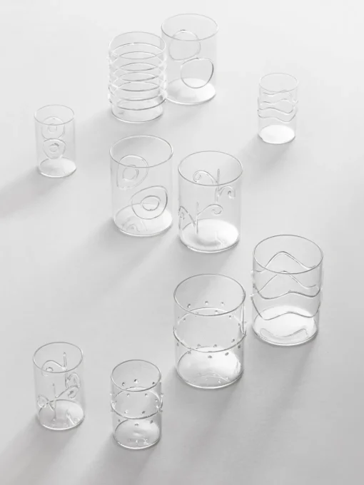 Vasos|Vajillas Completas>ICHENDORF Vasos de agua artesanales Deco' Clear, 6 uds.