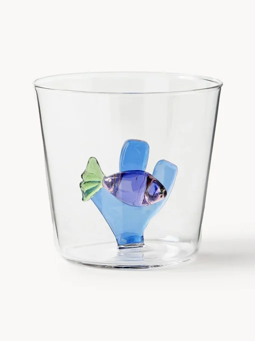 Hot Vasos de agua artesanales Marine Garden, 6 uds. Vasos|Vajillas Completas