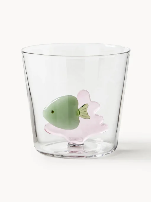Hot Vasos de agua artesanales Marine Garden, 6 uds. Vasos|Vajillas Completas