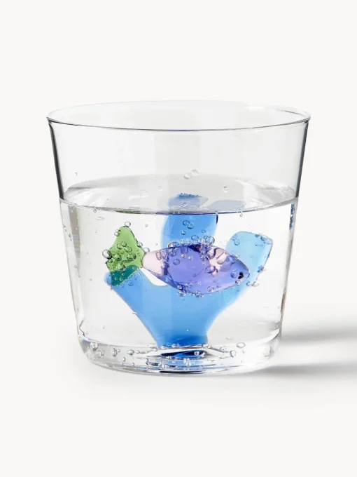 Hot Vasos de agua artesanales Marine Garden, 6 uds. Vasos|Vajillas Completas
