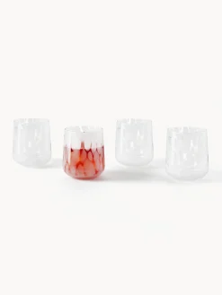 Discount Vasos de agua artesanales con estampado de lunares Oakley, 4 uds. Vasos|Vajillas Completas