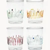 Outlet Vasos de agua artesanales Quattro Stagioni, 4 uds. Vasos|Vajillas Completas