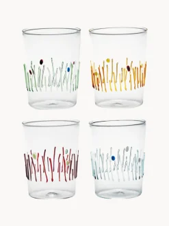 Outlet Vasos de agua artesanales Quattro Stagioni, 4 uds. Vasos|Vajillas Completas